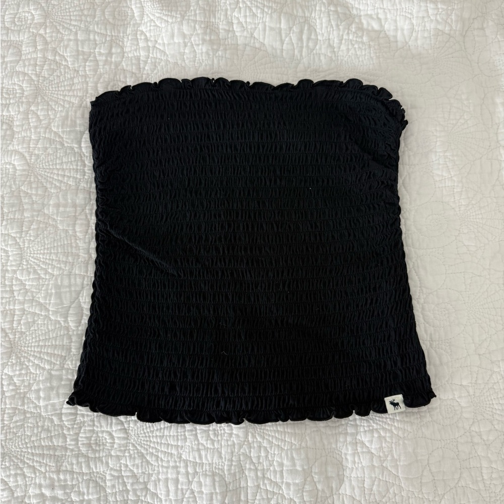 Abercrombie Kids Black Smocked Top